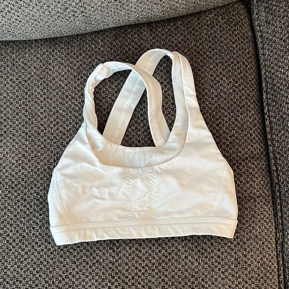Lululemon White Bra 2  - Picture 1 of 3